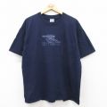 00s 半袖Tシャツ GETTYSBURG刺繍 ネイビー XL | 古着