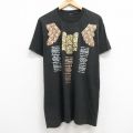 L★古着 半袖 ビンテージ Tシャツ メンズ 90年代 90s クルーネック 黒 ブラック 25jul22 中古