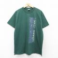 L★古着 半袖 ビンテージ Tシャツ メンズ 00年代 00s マウイ ハワイ コットン クルーネック 緑 グリーン 25jul22 中古