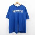 00s 半袖Tシャツ HIGH POINTEプリント ブルー XL | 古着