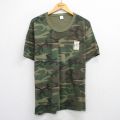 90s 半袖Tシャツ ミリタリー グリーン迷彩 XL | 古着