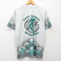 L★古着 フルーツオブザルーム 半袖 ビンテージ Tシャツ メンズ 90年代 90s CHILI サッカー クルーネック USA製 薄グレー他 霜降り 【spe】 25jul23 中古