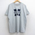 XL★古着 フルーツオブザルーム 半袖 ビンテージ Tシャツ メンズ 90年代 90s マキノー 大きいサイズ クルーネック USA製 グレー 霜降り 25jul25 中古