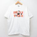 XL★古着 ヘインズ Hanes 半袖 ビンテージ Tシャツ メンズ 00年代 00s BEAT YALE サッカー コットン クルーネック 白 ホワイト 25jul25 中古