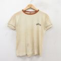 M★古着 半袖 ビンテージ Tシャツ メンズ 70年代 70s DOWLING クルーネック USA製 ベージュ他 カーキ 25jul26 中古