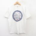 L★古着 半袖 ビンテージ Tシャツ メンズ 00年代 00s リトルリーグ コットン クルーネック 白 ホワイト 25jul28 中古