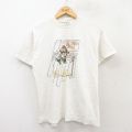 M★古着 ヘインズ Hanes 半袖 ビンテージ Tシャツ メンズ 90年代 90s USスキーチーム コットン クルーネック USA製 白 ホワイト 25jul28 中古