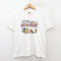 L★古着 フルーツオブザルーム 半袖 ビンテージ Tシャツ メンズ 00年代 00s ボストン コットン クルーネック 白 ホワイト 25jul28 中古
