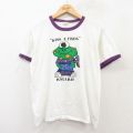 L★古着 ラッセル 半袖 ビンテージ Tシャツ メンズ 70年代 70s カエル KSUARH クルーネック 白他 ホワイト リンガー 【spe】 25jul28 中古