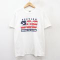 L★古着 半袖 ビンテージ Tシャツ メンズ 00年代 00s SECTION 309 星条旗 コットン クルーネック 白 ホワイト 25jul28 中古