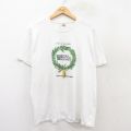 L★古着 フルーツオブザルーム 半袖 ビンテージ Tシャツ メンズ 00年代 00s POLK SENIOR GAMES 企業広告 コットン クルーネック 白 ホワイト 25jul28 中古