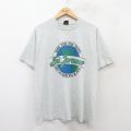 L★古着 フルーツオブザルーム 半袖 ビンテージ Tシャツ メンズ 90年代 90s St.Jeromes クルーネック USA製 薄グレー 霜降り 25jul28 中古