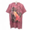 THE MOUNTAIN 00s 半袖Tシャツ ドラゴン バーガンディ XL | 古着