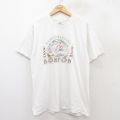 L★古着 半袖 ビンテージ Tシャツ メンズ 00年代 00s ヨット ボストン コットン クルーネック 白 ホワイト 25jul29 中古