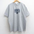 XL★古着 半袖 ビンテージ Tシャツ メンズ 00年代 00s バッファロー ホッケー クルーネック グレー 霜降り 25jul29 中古