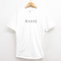 L★古着 半袖 ビンテージ Tシャツ メンズ 00年代 00s ロッキーズ コットン クルーネック 白 ホワイト 25jul31 中古