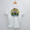 L★古着 ヘインズ Hanes 半袖 ビンテージ Tシャツ メンズ 90年代 90s 棒人間 CGS&H 胸ポケット付き コットン クルーネック 白 ホワイト 【spe】 25jul31 中古