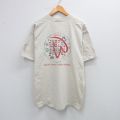 フルーツオブザルーム 90s 半袖Tシャツ ウェグマンズ国旗 ベージュ XL | 古着