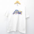 XL★古着 ヘインズ Hanes 半袖 ビンテージ Tシャツ メンズ 00年代 00s Storm Tour 雨 大きいサイズ コットン クルーネック 白 ホワイト 25jul31 中古