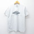 XL★古着 フルーツオブザルーム 半袖 ビンテージ Tシャツ メンズ 00年代 00s NC オークアイランド クルーネック 薄グレー 霜降り 25jul31 中古