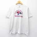 L★古着 半袖 ビンテージ Tシャツ メンズ 00年代 00s フェアポート サッカー 企業広告 クルーネック 薄グレー 霜降り 25jul31 中古