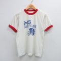 S★古着 半袖 ビンテージ Tシャツ メンズ 80年代 80s Ms 自転車 クルーネック 白 ホワイト リンガー 25jul31 中古