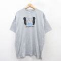 XL★古着 半袖 ビンテージ Tシャツ メンズ 00年代 00s 釣り エスキモーブラザーズ 大きいサイズ クルーネック グレー 霜降り 25jul31 中古