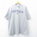 XL★古着 マジェスティック 半袖 ビンテージ Tシャツ メンズ 00年代 00s NFL ダラスカウボーイズ 大きいサイズ コットン クルーネック グレー 霜降り アメフト スーパーボウル 25jul31 中古