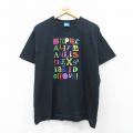 L★古着 半袖 ビンテージ Tシャツ メンズ 00年代 00s ディズニー DISNEY メリーポピンズ コットン クルーネック 黒 ブラック 25aug01 中古