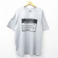 XL★古着 半袖 ビンテージ Tシャツ メンズ 00年代 00s GUN PERMIT クルーネック グレー 霜降り 25aug01 中古