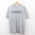 XL★古着 MVスポーツ 半袖 ビンテージ Tシャツ メンズ 00年代 00s USS INTREPID 大きいサイズ コットン クルーネック グレー 霜降り 25aug01 中古