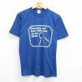 L★古着 ジャージーズ 半袖 ビンテージ Tシャツ メンズ 80年代 80s カギ クルーネック USA製 青 ブルー 25aug02 中古