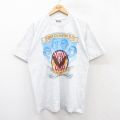 L★古着 半袖 ビンテージ Tシャツ メンズ 00年代 00s トーマスジェファーソン コットン クルーネック USA製 薄グレー 霜降り 25aug02 中古