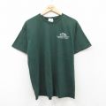 L★古着 ヘインズ Hanes 半袖 ビンテージ Tシャツ メンズ 00年代 00s NYSACRA コットン クルーネック 緑 グリーン 25aug04 中古