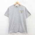 L★古着 半袖 ビンテージ Tシャツ メンズ 00年代 00s VINEYARD ブドウ クルーネック グレー 25aug04 中古
