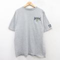 XL★古着 スターター STARTER 半袖 ビンテージ Tシャツ メンズ 90年代 90s MLB ミルウォーキーブルワーズ クルーネック USA製 グレー メジャーリーグ ベースボール 野球 25aug04 中古