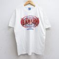 L★古着 半袖 ビンテージ Tシャツ メンズ 00年代 00s ハーレムグローブトロッターズ バスケットボール コットン クルーネック 白 ホワイト 25aug05 中古