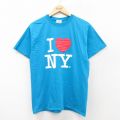 00s 半袖Tシャツ ニューヨーク ライトブルー M | 古着