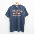 L★古着 半袖 ビンテージ Tシャツ メンズ 00年代 00s RED JUG PUB クルーネック 紺 ネイビー 霜降り 25aug07 中古