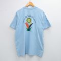 L★古着 半袖 ビンテージ Tシャツ メンズ 00年代 00s FREDONIA ROTARY コットン クルーネック 水色 25aug07 中古