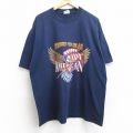 ジャージーズ 00s 半袖Tシャツ 鳥星条旗 ネイビー XL | 古着