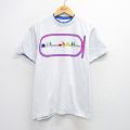 M★古着 半袖 ビンテージ Tシャツ メンズ 90年代 90s カルトゥーシュ コットン クルーネック USA製 白 ホワイト 霜降り 25aug09 中古