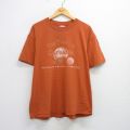 XL★古着 半袖 ビンテージ Tシャツ メンズ 00年代 00s Car wash 車 大きいサイズ コットン クルーネック オレンジ 25aug09 中古