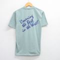 M★古着 半袖 ビンテージ Tシャツ メンズ 90年代 90s Kay Scott コットン クルーネック 薄緑 グリーン 25aug09 中古