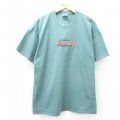 XL★古着 半袖 ビンテージ Tシャツ メンズ 00年代 00s Camping 大きいサイズ コットン クルーネック 青緑 25aug09 中古