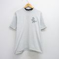 XL★古着 半袖 ビンテージ Tシャツ メンズ 90年代 90s ラスベガス モックネック ハイネック 薄グレー 霜降り 25aug09 中古
