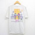 XL★古着 ヘインズ Hanes 半袖 ビンテージ Tシャツ メンズ 90年代 90s 自転車 GOLDEN SPOKES クルーネック 薄グレー 霜降り 25aug09 中古