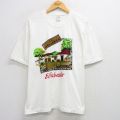 XL★古着 半袖 ビンテージ Tシャツ メンズ 90年代 90s エルサルバドル 大きいサイズ コットン クルーネック 白 ホワイト 25aug09 中古