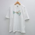 XL★古着 フルーツオブザルーム 半袖 ビンテージ Tシャツ メンズ 00年代 00s 天使 刺繍 大きいサイズ コットン クルーネック 白 ホワイト 25aug09 中古