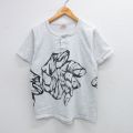 M★古着 半袖 ビンテージ Tシャツ メンズ 90年代 90s 手 ヘンリーネック USA製 薄グレー 霜降り 【spe】 25aug09 中古